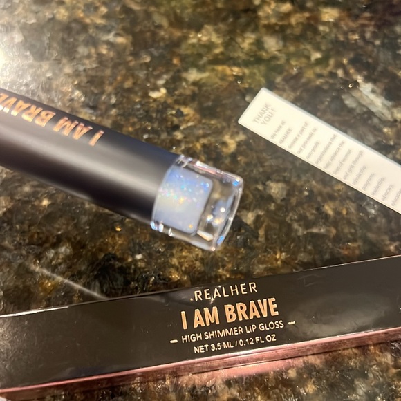 RealHer Lip Gloss - I Am Brave - Shimmery Silver - Picture 11 of 12